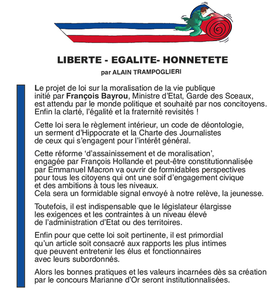 liberte, egalite, honnetete par Alain Trampoglieri