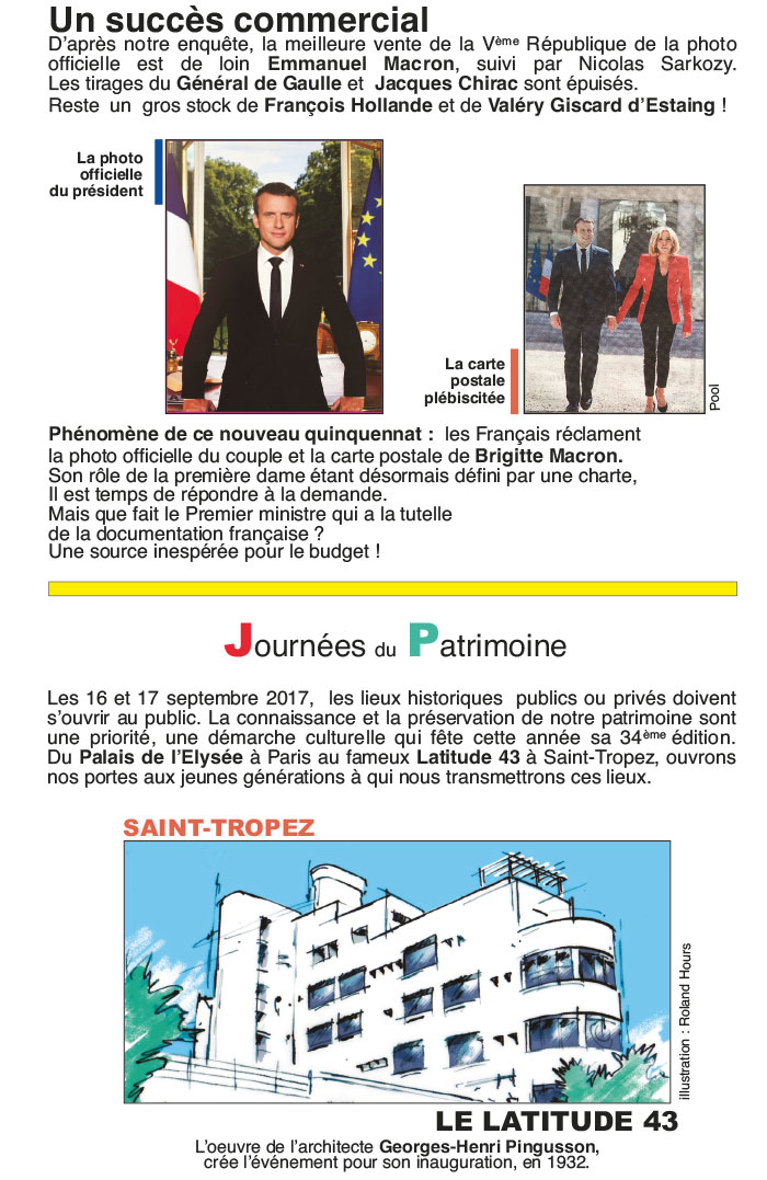 Marianne d'Or, un succs commercial pour les portrait d'Emmanuel Macron et Brigitte Macron.