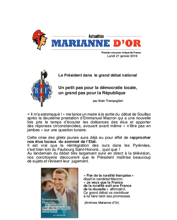 Marianne d'Or Magazine, Alain Trampoglieri, patrimoine, citoyens, citoyennes